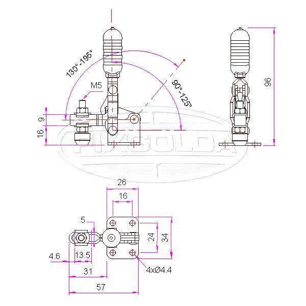 Cotas de grampo GH 10752 B