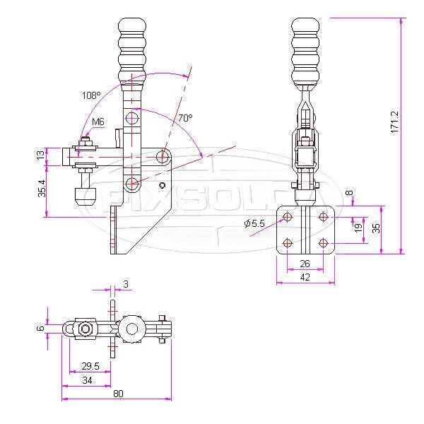 Cotas de grampo GH 12003 B