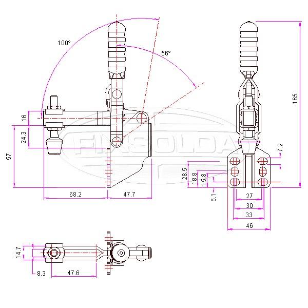 Cotas de grampo GH 12130 SM