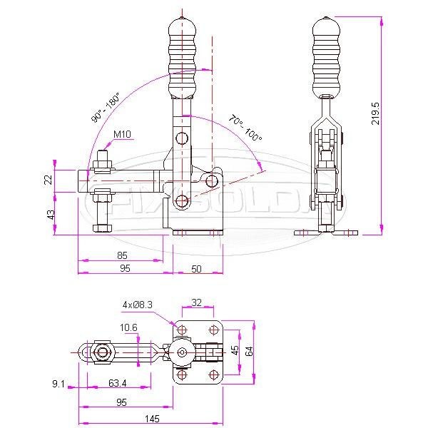 Cotas de grampo GH 13502 B