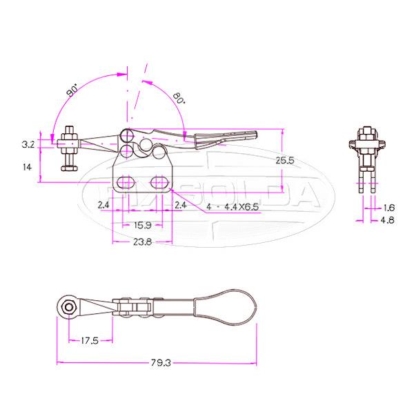 Grampo de fixação GH 201-AI