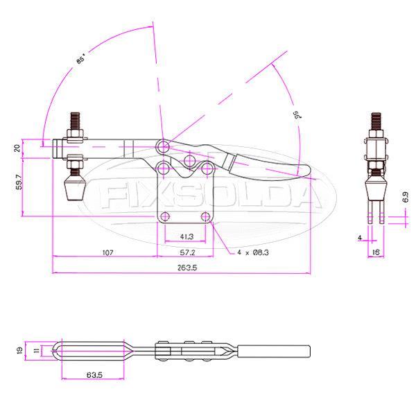 Cotas grampo GH 20236