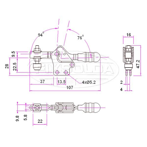 Cotas grampo GH 20751 B