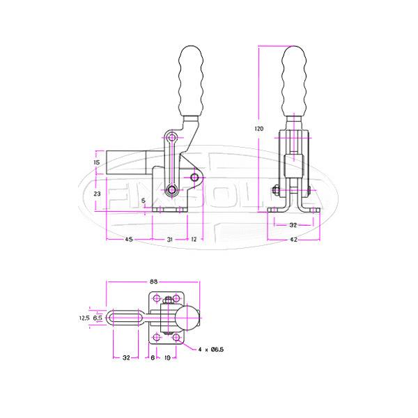 Cotas de grampo GH 70300B