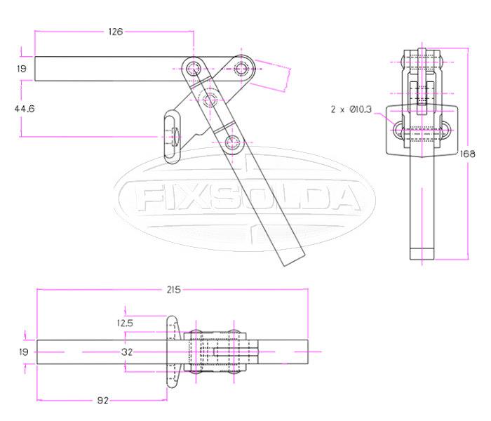 Cotas de grampo GH 75027 SM