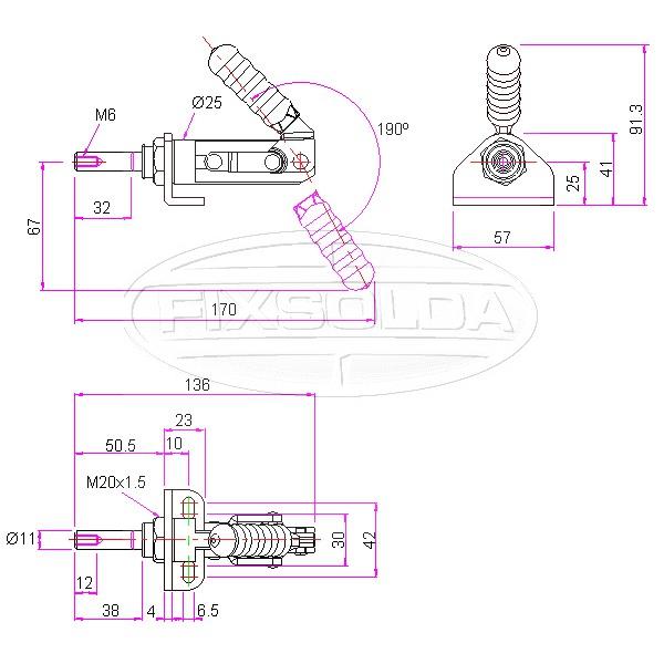 Cotas de grampo GH 30250