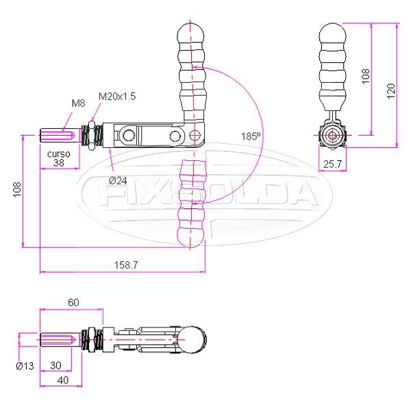 Cotas de grampo GH 30550