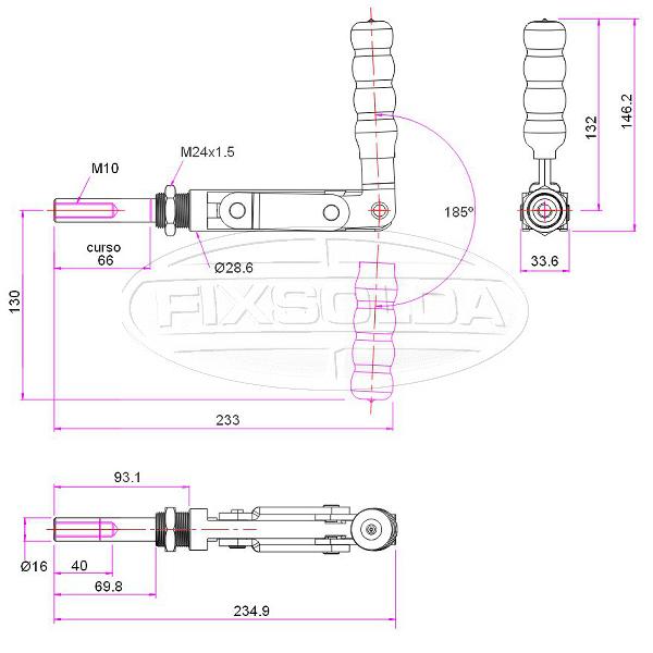 Cotas de grampo GH 30750