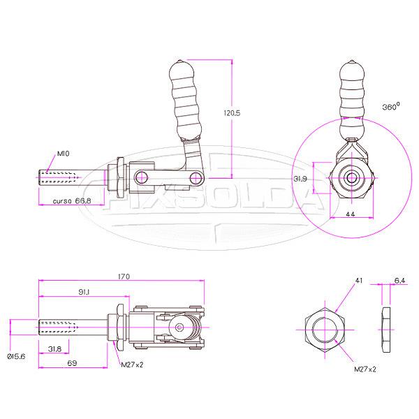 Cotas de grampo GH 36224M