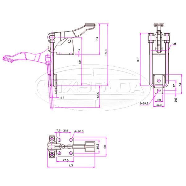 Cotas de grampo GH 40344 SS
