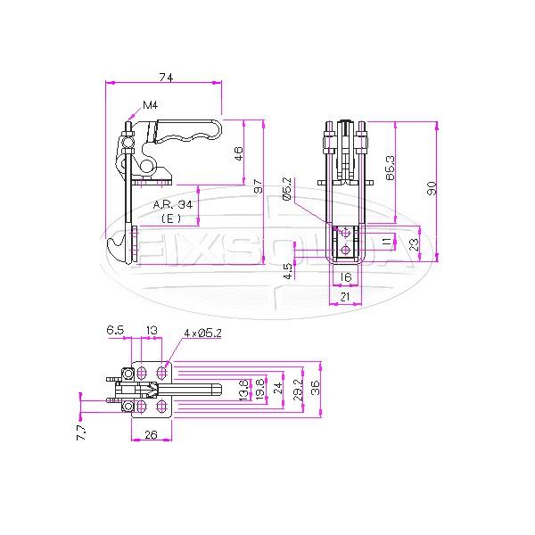 Cotas de grampo GH 40820V