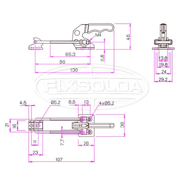 Cotas de grampo GH 40820H
