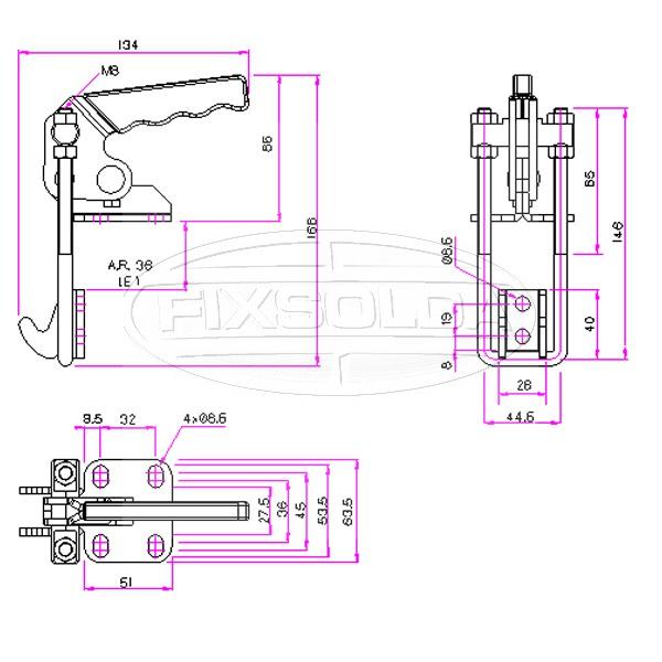 Cotas de grampo GH 40870V