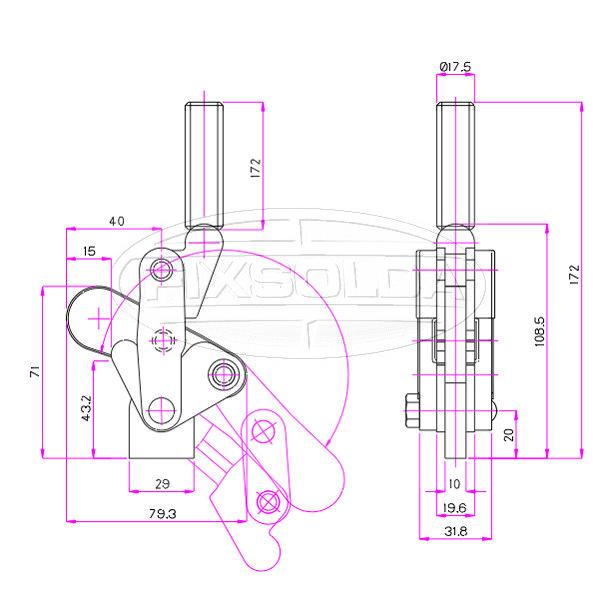 Cotas de grampo GH 70310