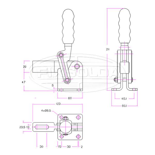 Cotas grampo GH 70533