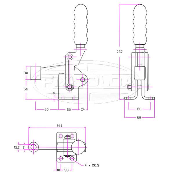 Cotas de grampo GH 71225