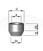 Capa neoprene para parafusos com cabeça sextavada