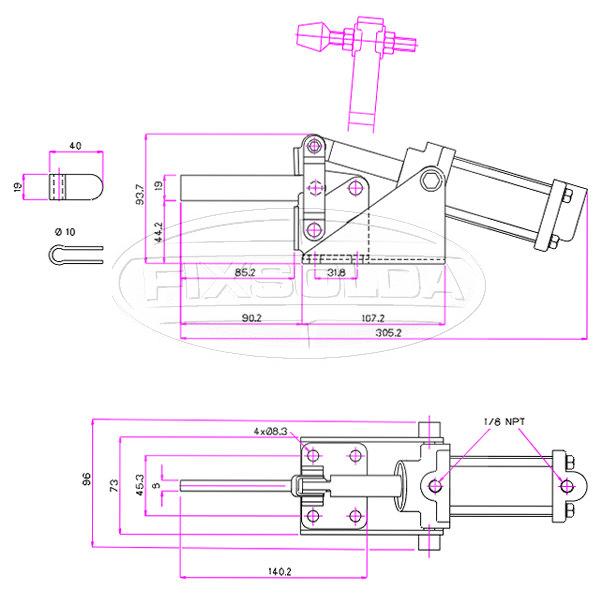 Cotas de grampo GH 12275 A