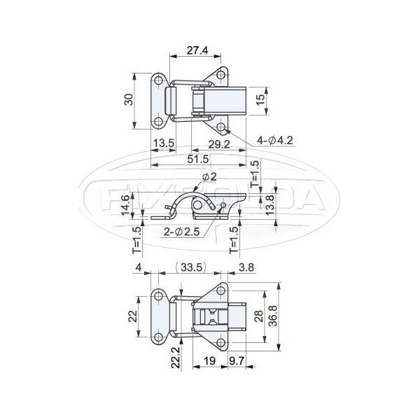 Cotas de Fecho CT 1015