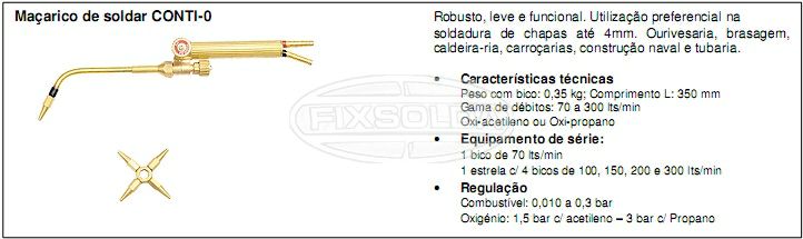 Maçarico de soldar Conti-0
