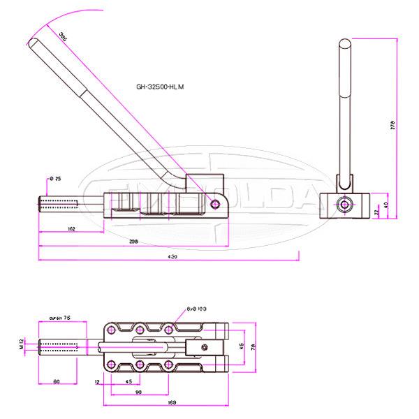 Cotas de Grampo de fixação GH 32500 HLM